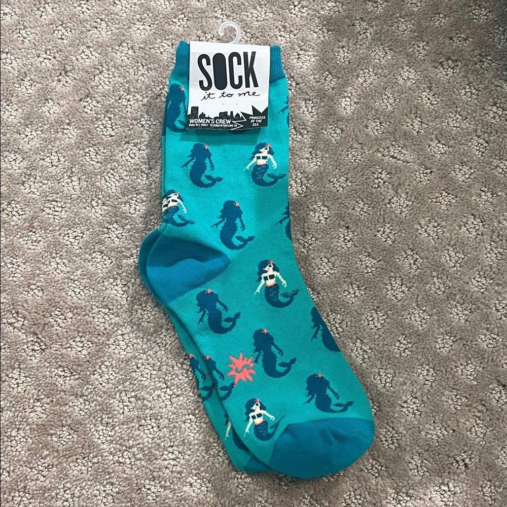Teal Mermaid Socks